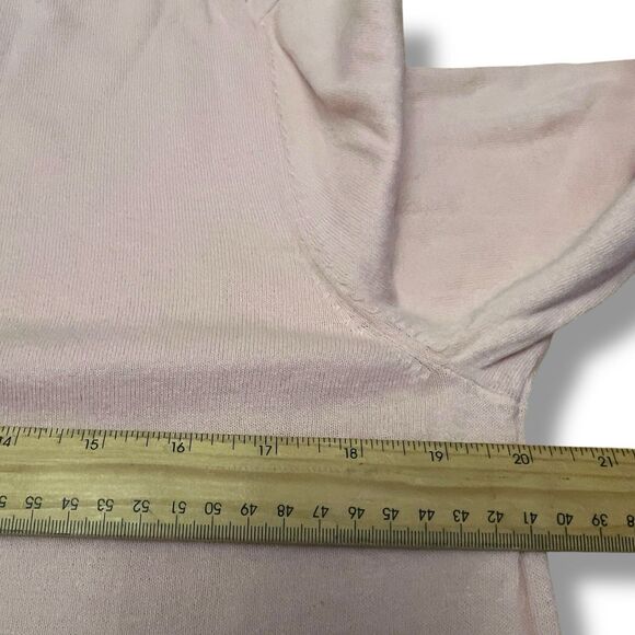 Brooks Brothers Red Fleece Sweater Mens Medium Pink Green Pullover Long Sleeve - Picture 8 of 9